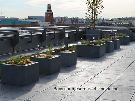 Sur-mesure zinc patiné